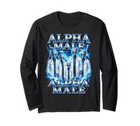 Alpha Male Alien Doctors Funny Meme Sci Fi Men Boys Long Sleeve T-Shirt