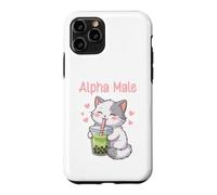 Alpha Male Funny Cat Boba Tea Case for iPhone 11 Pro