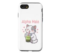 Alpha Male Funny Cat Boba Tea Case for iPhone SE (2020) / 7/8