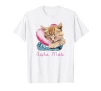 Alpha Male (Funny) (Cute Kitty Cat Graphic) T-Shirt