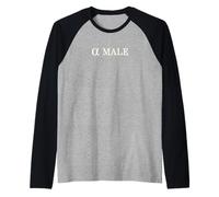 Alpha male Symbol Subtle Greek Sign Alpha Man Leadership Raglan Baseball Tee