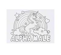 'Alpha Male' Temporary Tattoo - Water Resistant, Skin-Safe, Non-Toxic Transfer (TO00081535)