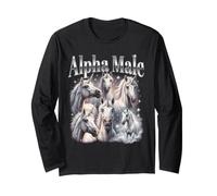 Alpha Male Unicorn Meme Men Boys Long Sleeve T-Shirt