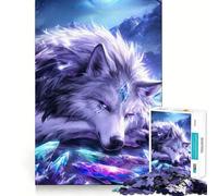 Alpha of The Anime Wolves Jigsaw for Adults1000 Pieces Mind Boost Game Seamless Fit Precise Pieces Relaxing Indoor Group Activity (50x75cm)