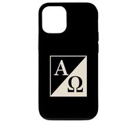 Alpha Omega Christian Symbol A and Omega Faith Emblem Case for iPhone 12/12 Pro