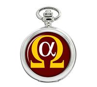 Alpha Omega Enclosed Full Hunter Pocket Watch”