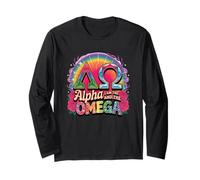 Alpha Omega I Am The and The Omega Quote Long Sleeve T-Shirt