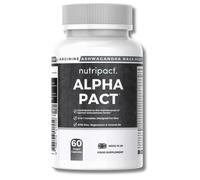 Alpha Pact - 13 in 1 Testosterone Support Complex - 60 Capules Nutripact Black Pack of 60