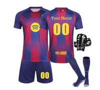 Alpha Personalised Football Shirt with Name Number, Shirts Shorts and Socks Set, Gifts for Boys and Girls (UK, One Size, X06)