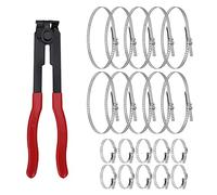 Alpha Rider CV Boot Clamp for Auto/ATV,CV Joint Axle Boot Clamp Pliers Tool with 20 Crimp Bands -Ear Type Extension for Most Cars