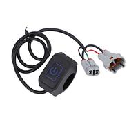Alpha Rider Motorcycle Handlebar Switch for Sur Ron Light Bee X,Waterproof Headlight Kill Switch with Blue LED Light,Plug & Play Handlebar Mount Push Button ON/OFF Switch