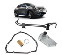 Alpha Rider Transmission Oil Cooler Line Pipe Hose with Filter Oil Pan | Gasket Kit for Nissan Juke 1.6 Gearbox Auto CVT 2010-2018