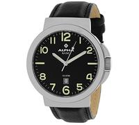 Alpha Saphir Men's Quartz Watch 123A with Leather Strap