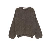 Alpha Slit Pullover - female - Gestuz - Round-neck Knitwear - Brown - S - Knitwear S