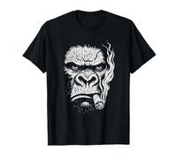 Alpha Smoke Gorilla Cigar Vintage Ape Monkey for Men T-Shirt