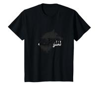 Alpha Status: Fierce Wolf Leadership Icon T-Shirt, Kids, Black, 12 Years