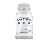 Alpha Stream Plus Prostate Support Formula with Plant Sterols, Zinc, Selenium, Vitamin D3, 60 Capsules, 1 Month Supply