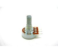 Alpha Taiwan Potentiometer A500K 500K Logarithmic Audio 16mm Base PC Mount for Amplifiers - Effects Pedals and Other Electronics