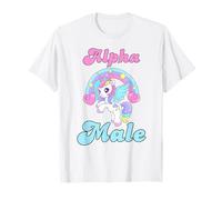 Alpha Unicorn Male Rainbow Cool Sarcastic Ironic Weird Humor T-Shirt