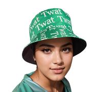 Alpha Unisex Reversible Bucket Cap, Pattern Sun Hat, Irish Green, One Size Fits 55-58cm | Streetwear Gift Idea