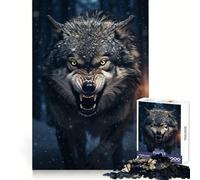Alpha Wolf Adult Jigsaw Puzzle1000 Pieces Smart Exercise Soothing Downtime Accurate Edges Holiday Present (50x75cm)