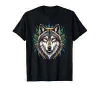 Alpha Wolf Forest Spirit Tribal Wild Nature T-Shirt