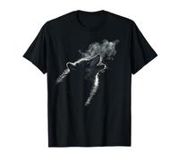 Alpha Wolf Howling to Moon Dark Fantasy Graphic Wolf Lovers T-Shirt