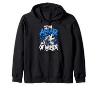 Alpha Wolf I'M AFRAID OF WOMEN Funny Wolves Zip Hoodie