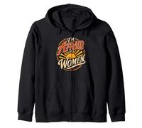 Alpha Wolf I'M AFRAID OF WOMEN Funny Wolves Zip Hoodie