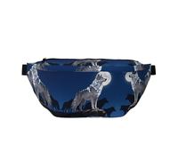 Alpha Wolf Leader Running Waist Pack-No-Bounce Phone Holder for Gym, Waterproof Crossbody Bum Bag with Adjustable Strap
