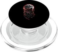 Alpha Wolf Under Moon Red Eyes Night Howl PopSockets PopGrip for MagSafe