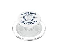 Alpha Wolf University Brainrot Meme Alpha Wolf PopSockets PopGrip for MagSafe