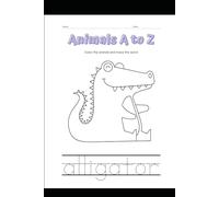 Alphabet A to Z Animal Coloring Workbook