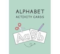 Alphabet Activity Cards: Trace, Color & Cut Uppercase & Lowercase Letters