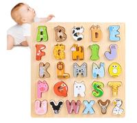 Alphabet and Number Puzzle - Learning Letter Puzzle Board for Children | Early Learning Alphabet Toy,for Preschool Kindergarten Home Classroom Travel Holiday Party