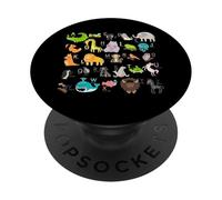 Alphabet Animal ABC Learning A-Z List for boys and girls PopSockets Adhesive PopGrip