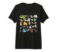 Alphabet Animal ABC Learning A-Z List for Boys and Girls Premium T-Shirt