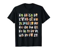 Alphabet Animals ABCs Letters Kindergarten Boy Girls Teacher T-Shirt