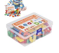 Alphabet Assignment Game | 52-Piece Wooden Letter Game - Preschool Activities for Reading Exercises Vocabulary Building at Home and in the Classroom