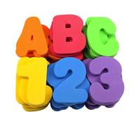Alphabet Bath Toys - Foam Floating Letters, Soft Learning Set | Harmless Educational Pieces With Water Wall Grip Design For Kids Bathtub Toddler Preschool Bathroom Activity And Early Spelling Skills
