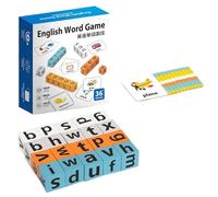 Alphabet Blocks - 5.5 Inch PVC Spelling Game Set | Word Search and Learning Toys | Alphabet Blocks - Educational Aid for Kids 3+ Kindergarten & Travel Use