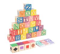 Alphabet Blocks, Number Learning Puzzle Toys, Colorful Animal Matching Stacking Block For Preschool Kids