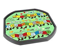 Alphabet Centipede Welsh Literacy Vinyl Tuff Tray Insert - 60 x 60 cm - Ideal for Mini Tuff Spot Tuff Tray - Tuff Tray NOT Included