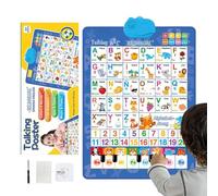 Alphabet Chart | Educational Bilingual Interactive Toy,Music Spanish And English Preschool Wall Posters,for Language Development, Preschool, Daycare, Home
