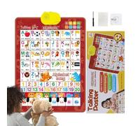Alphabet Chart For Wall | Educational Toy Bilingual Interactive Learning Posters With Spanish And English Music - For Classroom, Daycare, Playroom, Christmas And Birthday