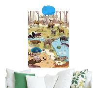 Alphabet Chart for Wall - English Learning Board with Audio Interactive Preschool Poster | High Quality Education for Girls Teacher Homeschool Nursery Home Learning in Playroom