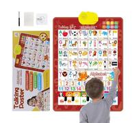 Alphabet Charts for Wall | Interactive Talking Bilingual Learning Toy,Spanish And English Music Electronic Alphabet Poster | for Ages 3-8 Classroom Daycare Home Nursery Playroom