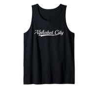 Alphabet City Throwback Varsity Style Vintage Tank Top