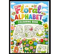alphabet coloring book: A-Z floral alphabet coloring book
