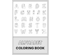 Alphabet Coloring Book for Kids: Fun and Easy A-Z Letter Coloring Pages with Cute Monster Alphabet Characters for Toddlers, Preschoolers, and Kids Ages 3-6